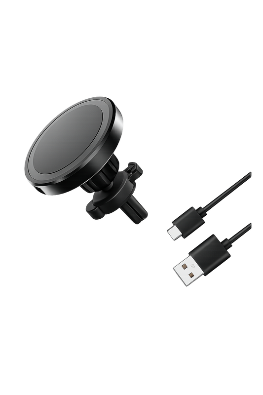 Snap Charge Mount — Magnetic vent mount with fast wireless charging for MagSafe iPhone