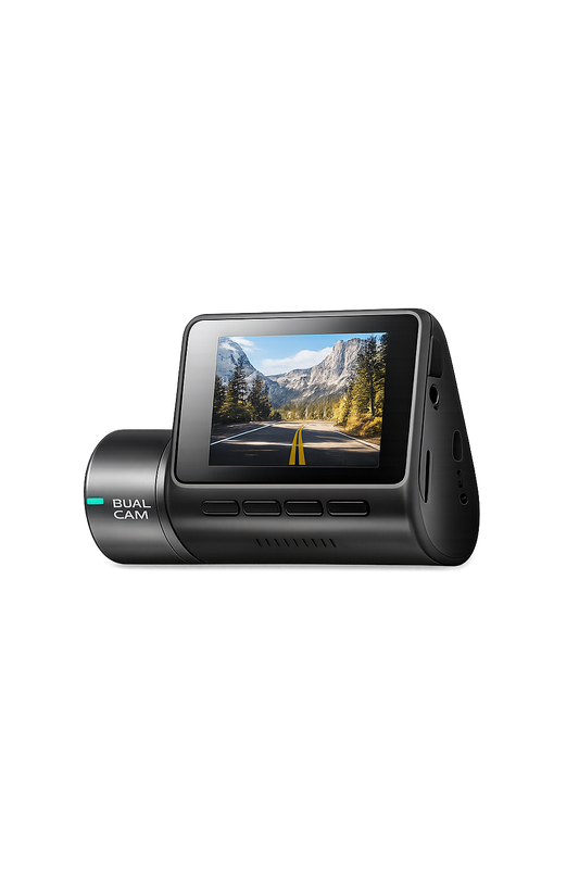 ClearShot Dual — 1080P HDR dual channel dashcam with 24 hour parking monitor and 130° wide angle