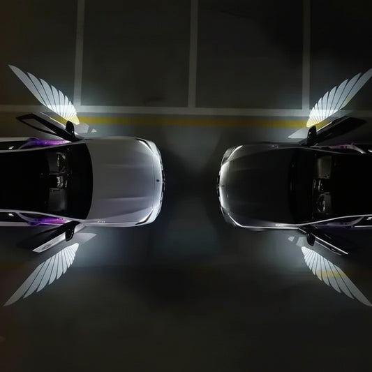 Wireless HD Laser Car Door Projector - 2/4Pcs, Auto Accessory, No Wiring Required, Battery-Powered, for Easy Night Entry